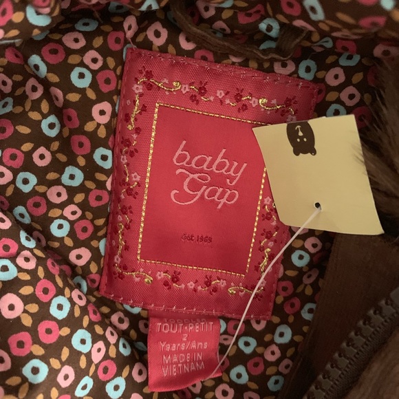 Cozy warm girls BABY GAP coat Size 2 - Picture 7 of 7